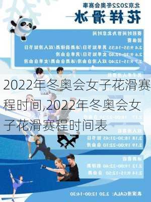 2022年冬奥会女子花滑赛程时间,2022年冬奥会女子花滑赛程时间表