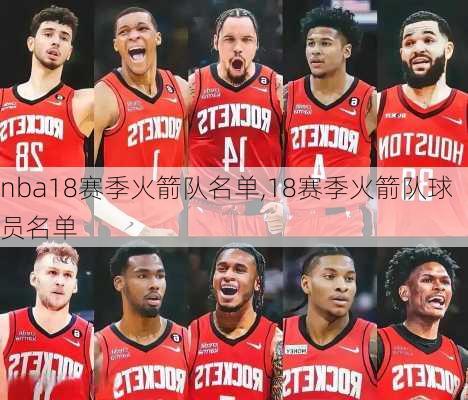 nba18赛季火箭队名单,18赛季火箭队球员名单