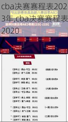 cba决赛赛程表2023年,cba决赛赛程表2020