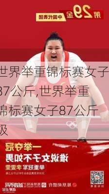 世界举重锦标赛女子87公斤,世界举重锦标赛女子87公斤级