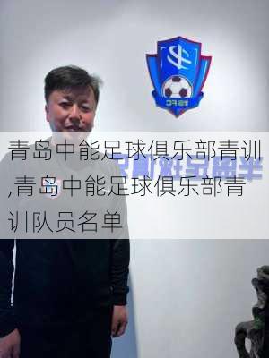 青岛中能足球俱乐部青训,青岛中能足球俱乐部青训队员名单