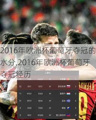 2016年欧洲杯葡萄牙夺冠的水分,2016年欧洲杯葡萄牙夺冠经历