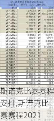 斯诺克比赛赛程安排,斯诺克比赛赛程2021