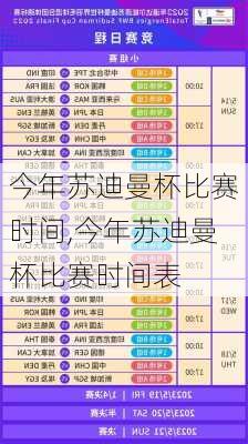 今年苏迪曼杯比赛时间,今年苏迪曼杯比赛时间表