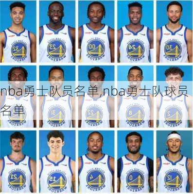 nba勇士队员名单,nba勇士队球员名单