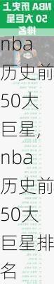 nba历史前50大巨星,nba历史前50大巨星排名