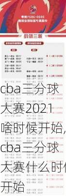 cba三分球大赛2021啥时候开始,cba三分球大赛什么时候开始