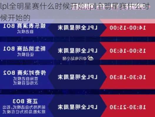 lpl全明星赛什么时候开始,lpl全明星赛什么时候开始的