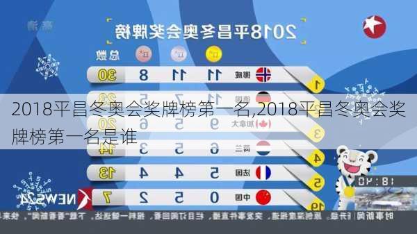 2018平昌冬奥会奖牌榜第一名,2018平昌冬奥会奖牌榜第一名是谁