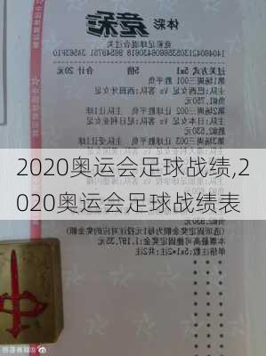 2020奥运会足球战绩,2020奥运会足球战绩表