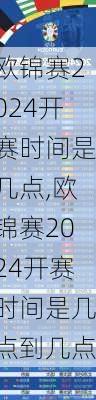 欧锦赛2024开赛时间是几点,欧锦赛2024开赛时间是几点到几点