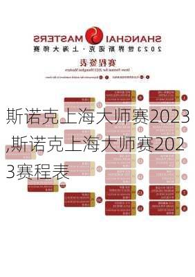 斯诺克上海大师赛2023,斯诺克上海大师赛2023赛程表