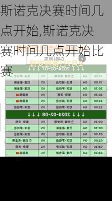 斯诺克决赛时间几点开始,斯诺克决赛时间几点开始比赛