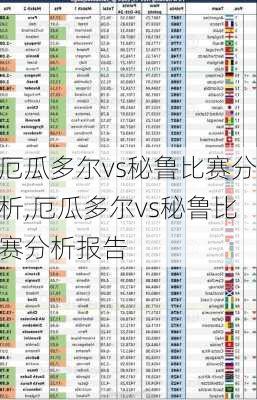 厄瓜多尔vs秘鲁比赛分析,厄瓜多尔vs秘鲁比赛分析报告