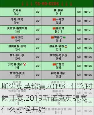 斯诺克英锦赛2019年什么时候开赛,2019斯诺克英锦赛什么时候开始