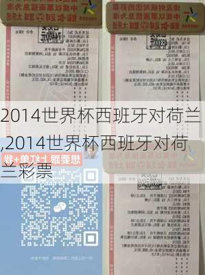 2014世界杯西班牙对荷兰,2014世界杯西班牙对荷兰彩票