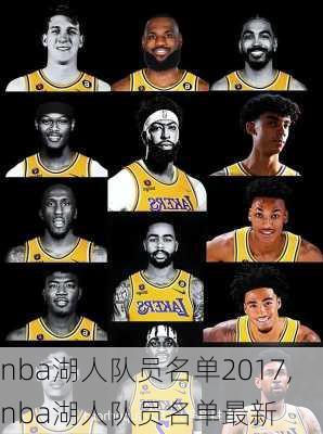 nba湖人队员名单2017,nba湖人队员名单最新